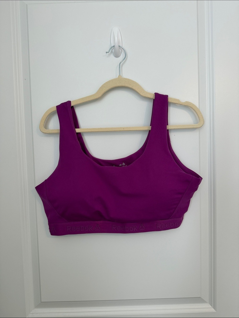 Reebok Magenta Sports Bra XXL Wide Strap Workout Bra